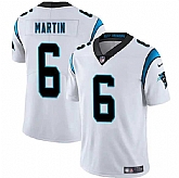 Men & Women & Youth Carolina Panthers #6 Sam Martin White 2025 Vapor Limited Stitched Jersey,baseball caps,new era cap wholesale,wholesale hats